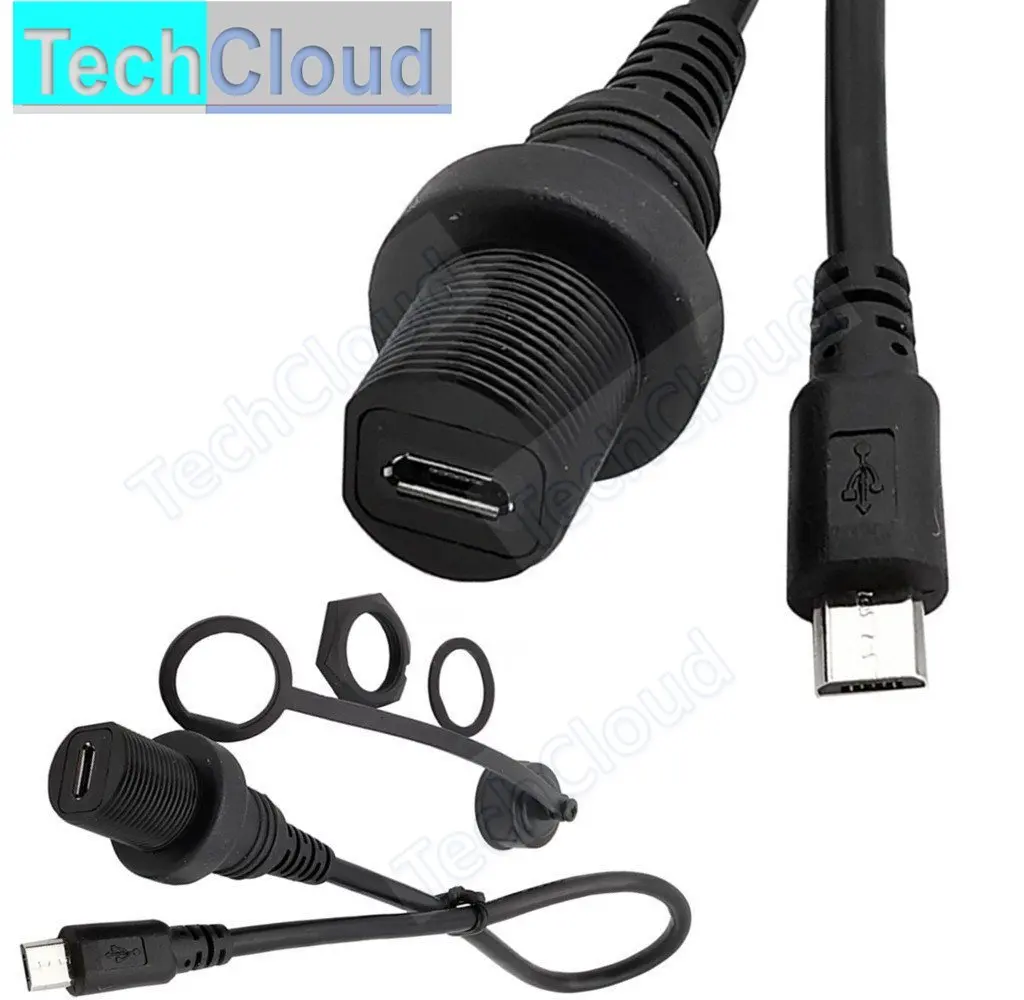 Удлинитель Micro USB водонепроницаемый