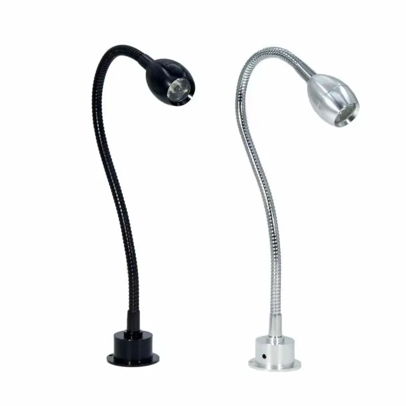 3W DC12V 110V 265V Flexible Gooseneck LED Wall Reading Light Mounted Bedside Lamp With Switch For Bedroom Workbench Hotel led light led wall lamp wall light led reading light