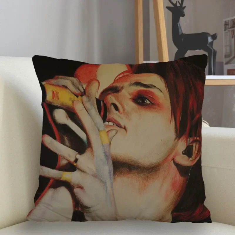 Musife-Juste de coussin personnalisée Gerard Way, taie d'oreiller décorative pour canapé, décoration d'intérieur, livraison directe, vente en gros, nouveau