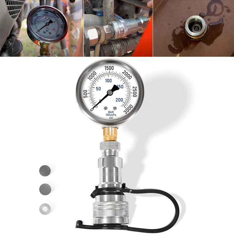 

Hydraulic Pressure Boost Kit with Gauge Fit for Kubota BX, B, LX, MX, L Series Most Tractors, 25% Pressure Power UP