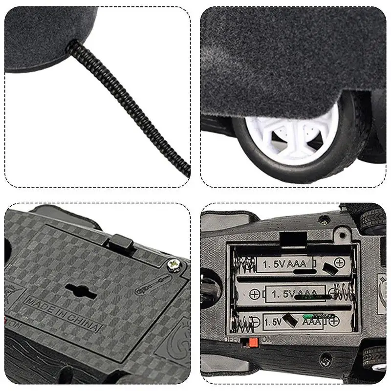 Robot Mouse Cat Toys RC Battery Powered Mimic Real Prey Four Way Wireless Remote Control Electric