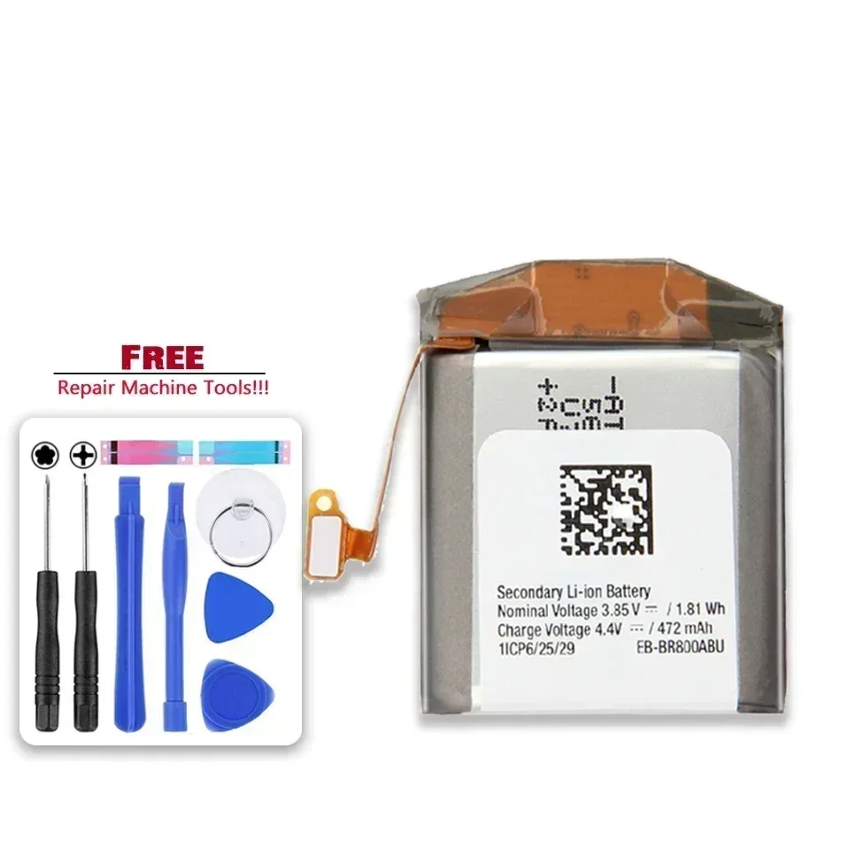 Batteria Kikiss Eb-Br800Abu 472Mah Per Samsung Gear S4 46Mm Sm-R800 Sm-R810 Sm-R805 R800 R805 R810 Bateria