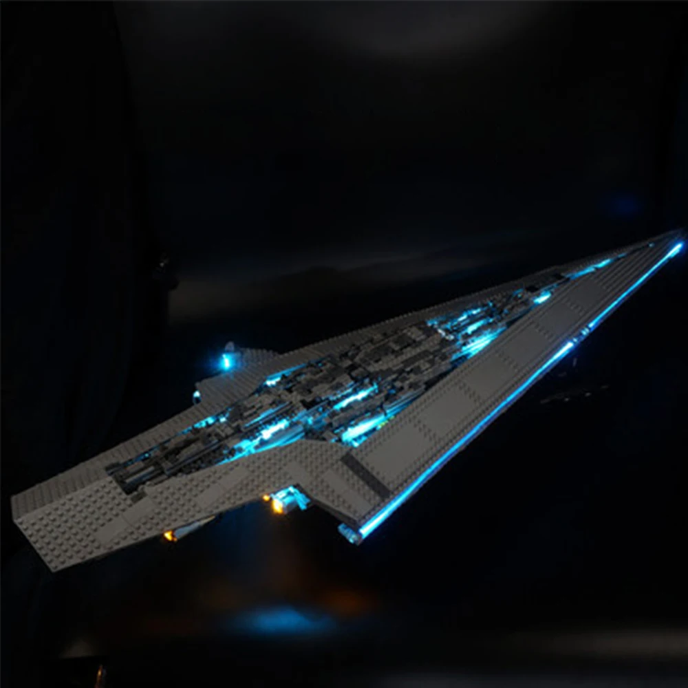 Kit Luce A Led Per Super Star Destroyer Wars 10221 Giocattoli Fai Da Te Building Blocks Regali Lampada Set No Model