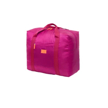 Portable Travel Bags Folding Unisex Large Capacity Women Hand Luggage Business Trip WaterProof wine red