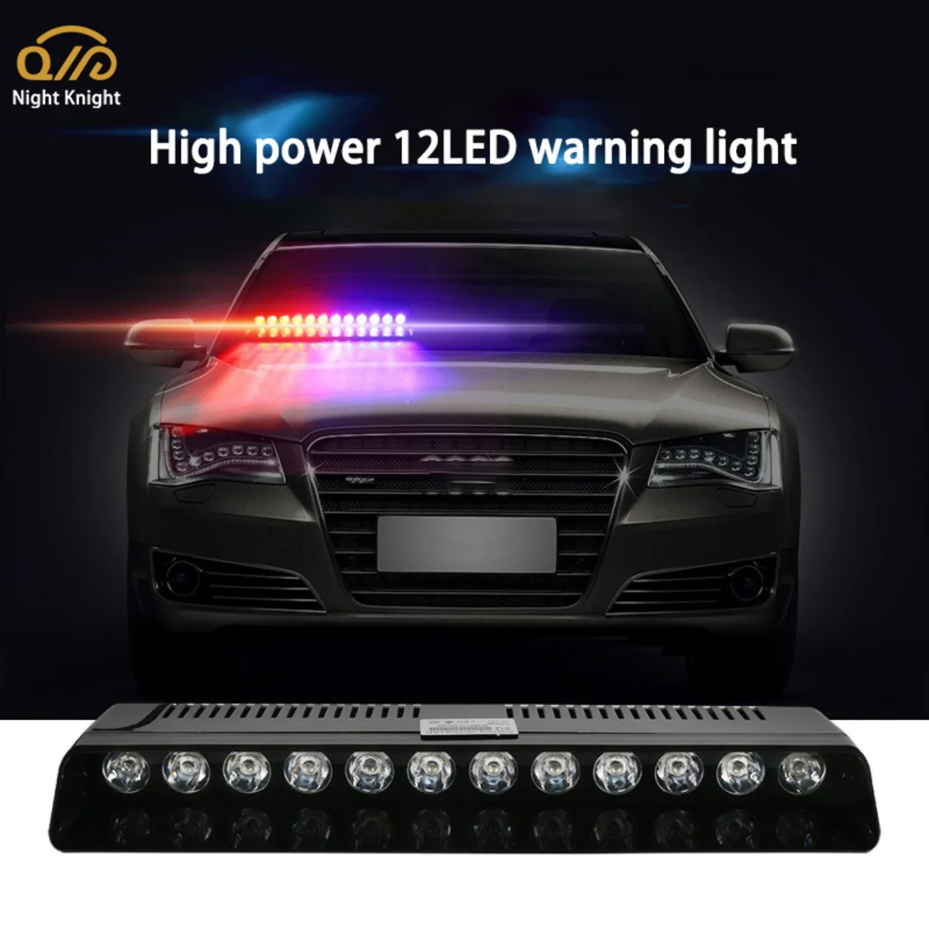 Night Knight 12 Led Luci Stroboscopiche Della Polizia Ventosa Di Emergenza Spia Flash Dash Lamp Lampeggiante Parabrezza Spia