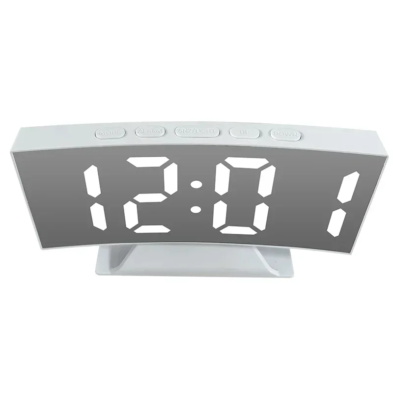Digital LED Alarm Clock with Temperature Display