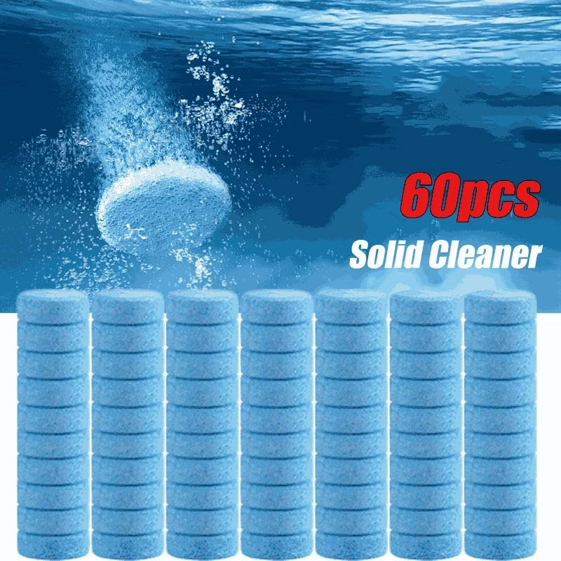 Solid Cleaner Car Windscreen Wiper Effervescent Tablets Glass Toilet Cleaning Car Accessories windshield washer tablet windshield cleaner tablets car glass cleaner 20/40/60Pcs