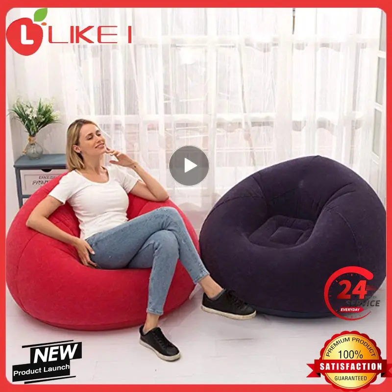 

Large Lazy Inflatable Sofa Chairs PVC Lounger Seat Bean Bag Sofas Pouf Puff Couch Tatami Living Room Camping Outdoor Furniture