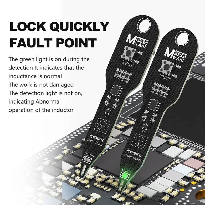 MaAnt 인덕턴스 테스터 고정밀 오류 감지기 휴대폰 마더보드 수리를 위한 빠른 PCB 오류 위치 탐지 도구