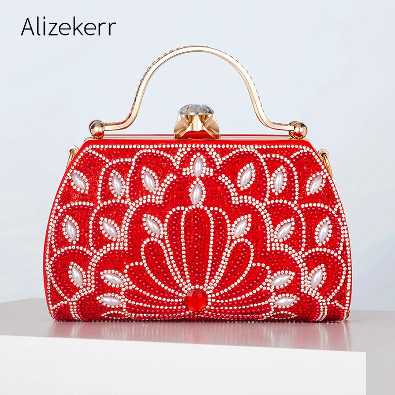 Red Bridal Embroidered Clutch at Rs 450/piece | Mumbai | ID: 2852821734062