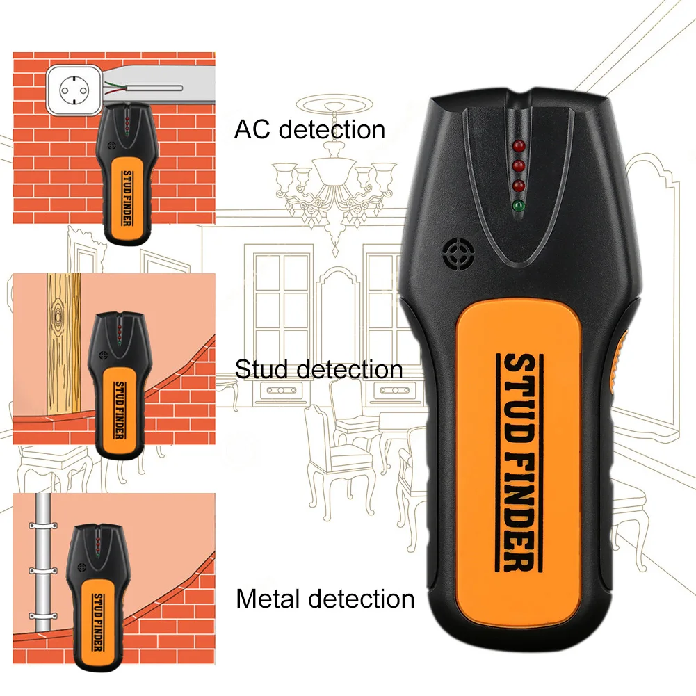 Wall Scanner Metal Detector Metal Wood Studs Wires Finder Detection Instrument