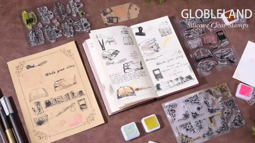 Timbri In Gomma Con Foglie Di Ginkgo - Per Scrapbooking E Biglietti Fai Da Te - Foto 11