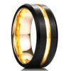 Bagues en acier titane couleur argent 8mm pour hommes et femmes, bagues en acier inoxydable brossé mat, bijoux cadeaux de mariage