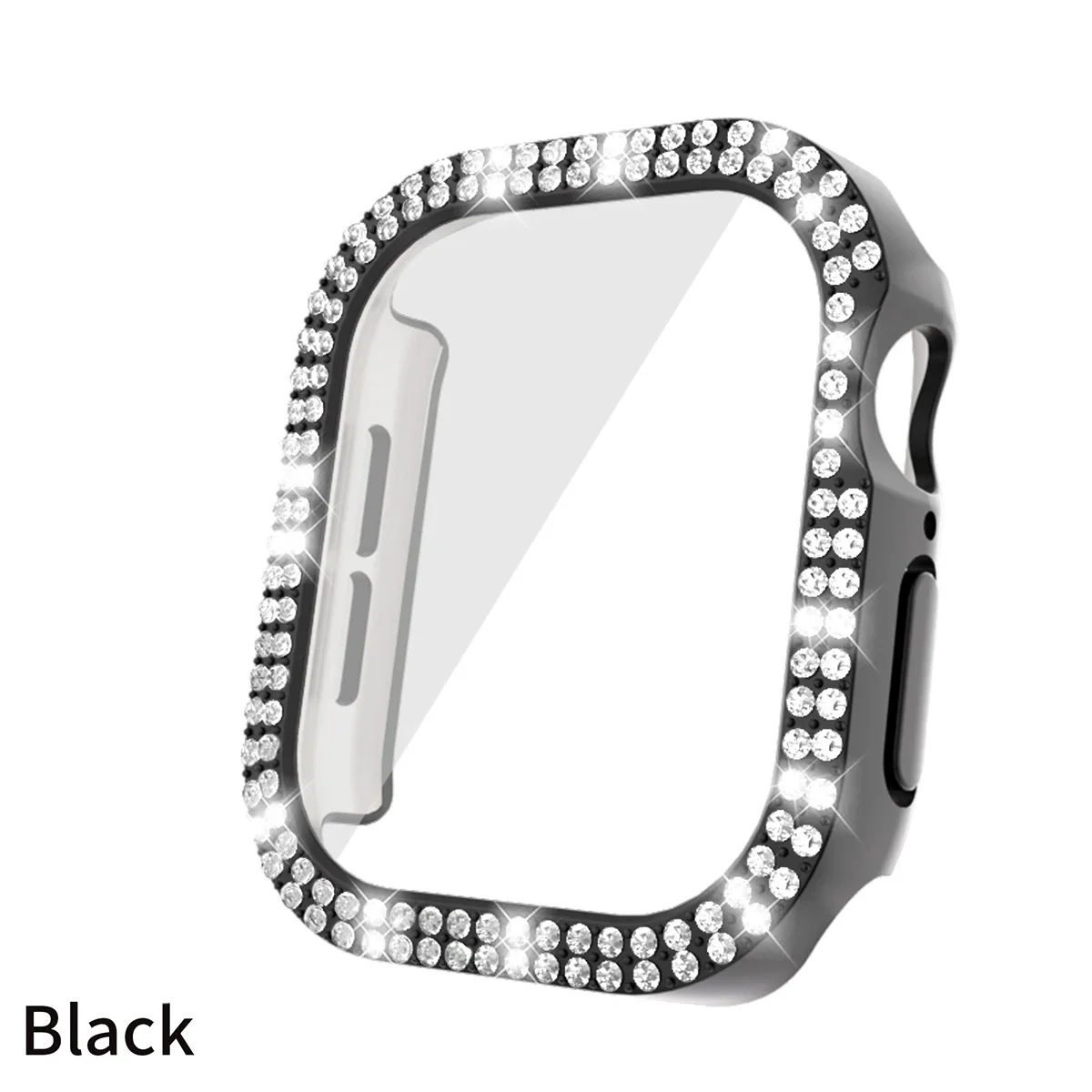 Luxury Bling Crystal Glass Watch Case with Screen Protector