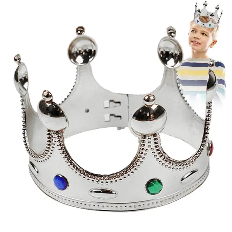 

Dress Up Crown Cosplay Royal Crown Hair Accessories Fashionable Eye-Catching Party Supplies For Theme Party Kindergarten