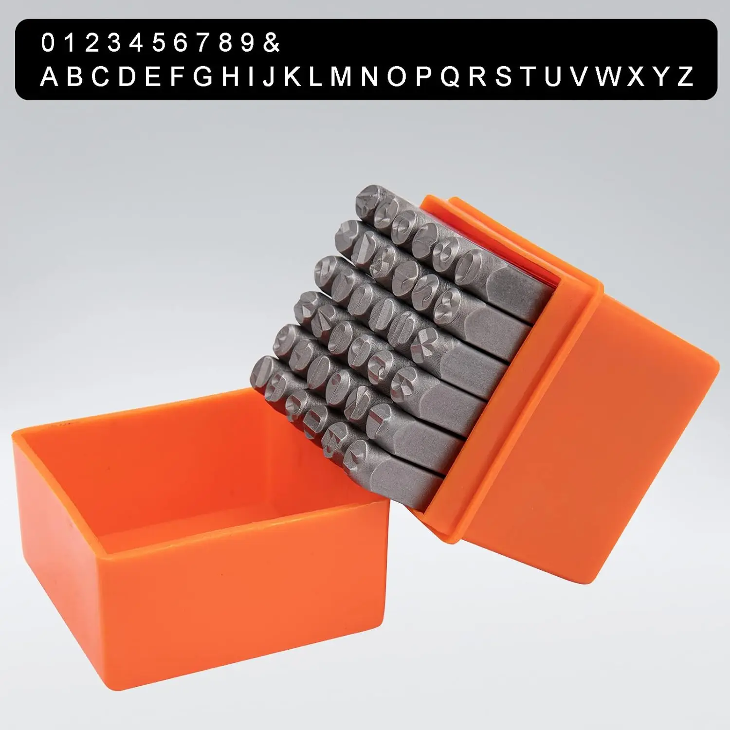 Alphabet Number Printing Punch Set 2-8mm 36pcs Leather Craft Stamp Tool