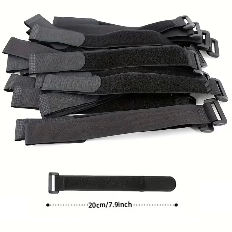 Versatile Self-Adhesive Hook and Loop Straps for Cable Management and Home Organization
