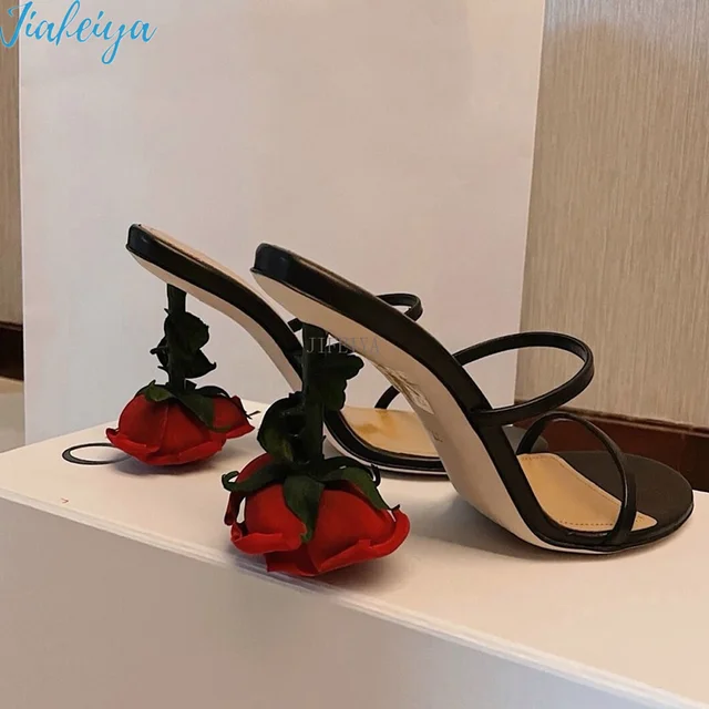 موضة السيدات زهرة الورد الصنادل مثير صنادل سيدات الكعوب صندل نسائي أحذية منصة للنساء جديد وصول مفتوح حذاء مزود بفتحة للأصابع| |  
