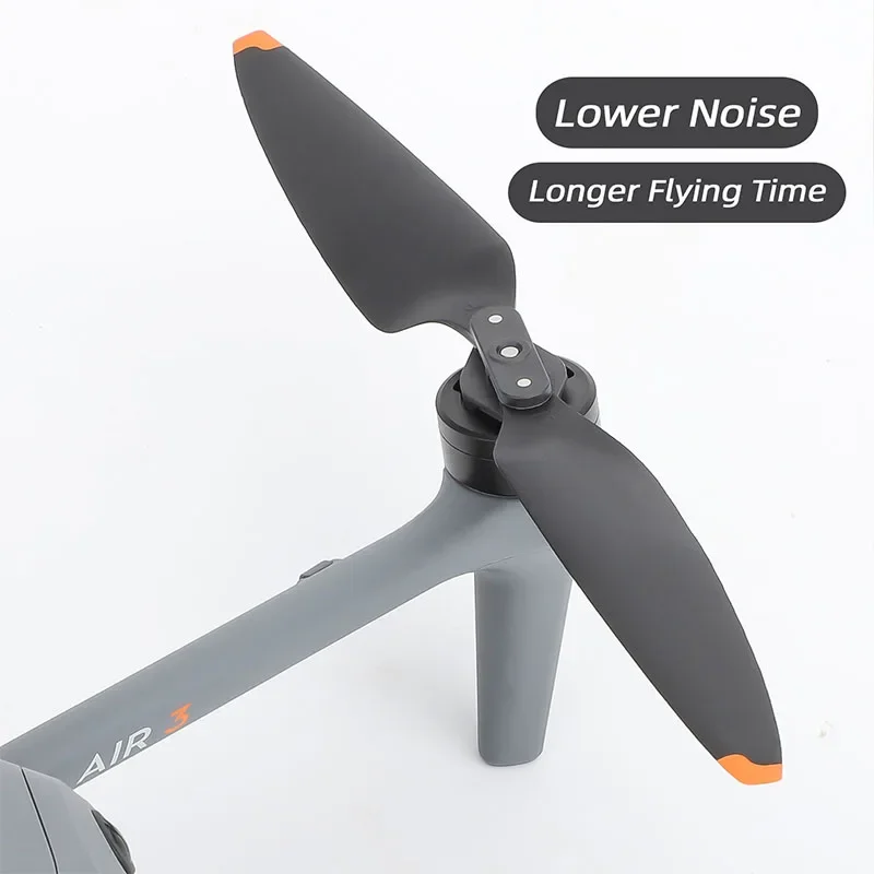 Hélices DJI Air 3 – Pack de 4 ou 8 Pales Or, Orange, Argent