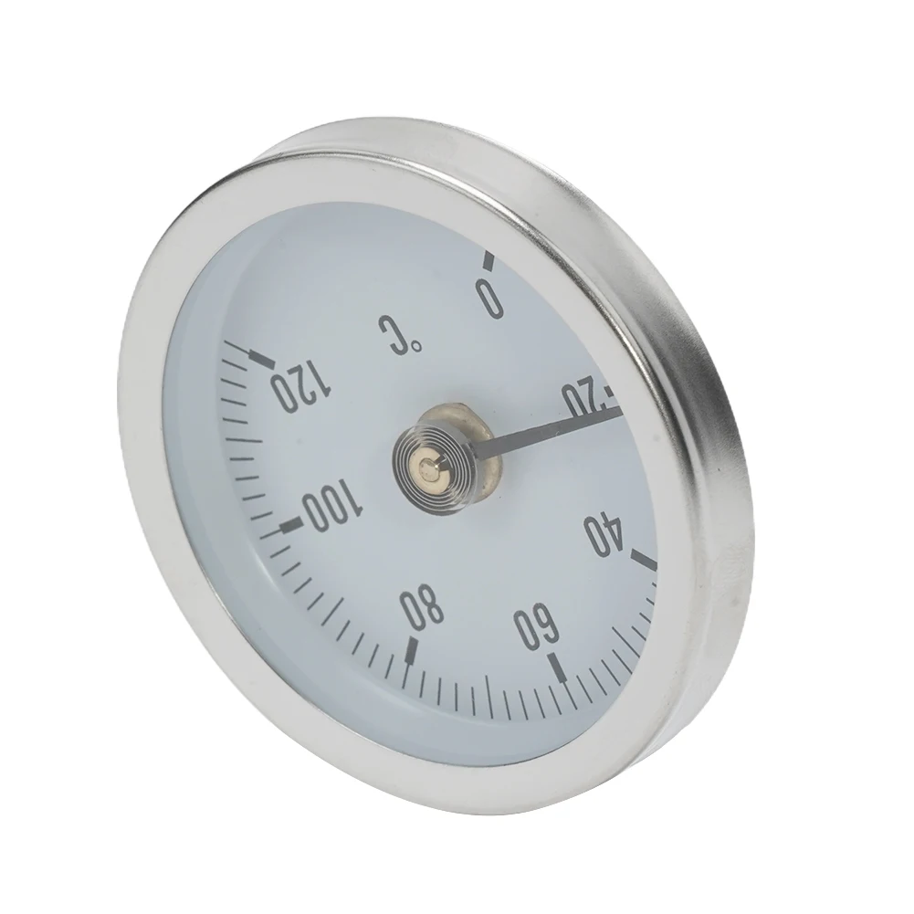 Bimetal Pipe Thermometers Stainless Steel Thermometer Analog  Anlegethermometer Galvanized Steel Heating Pipe Measuring