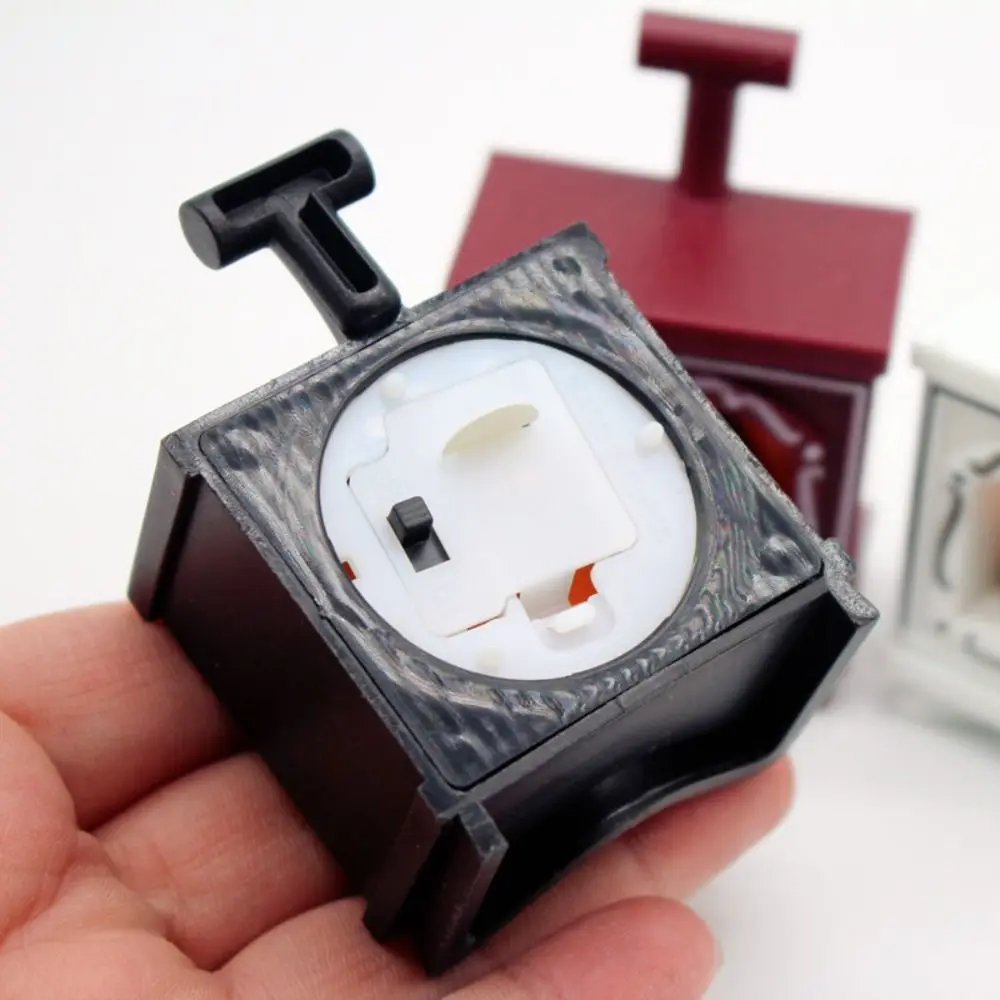 Trendy DIY Mini LED Glowing Fireplace Model Winter Christmas Halloween Gifts DIY Accessories Home Decor for 1/12 Dollhouse 6