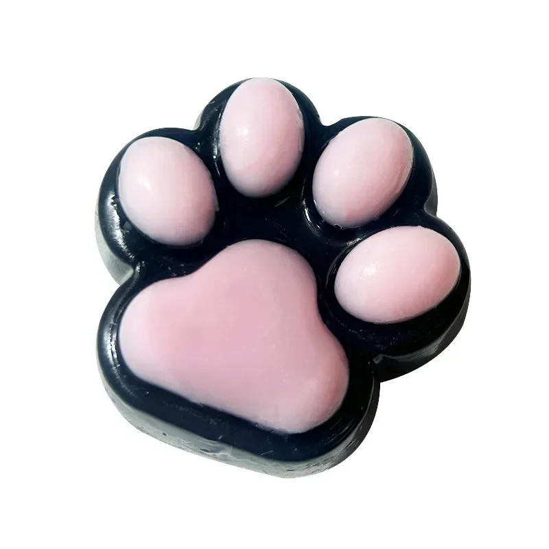Cat Paw Mochi Taba Squishy Fidget Toy Cute Plush Cat Paw Silicone Slow Rebound Pinch Decompression Toy Stress Release Vent Toy 4