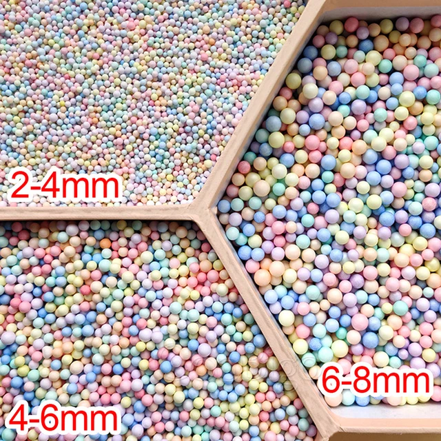 Colorful Styrofoam Balls Mini Foam Balls Decorative Ball DIY Craft Supplies  Gift Decoration Filling Macaron Ball