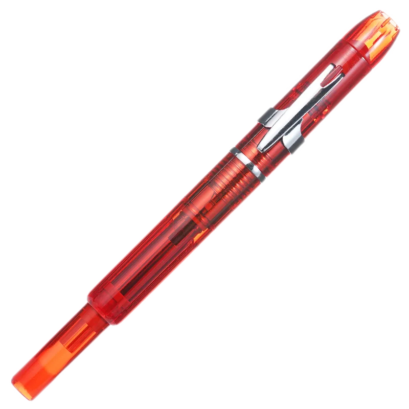 Lanbitou 3088 Smooth Press Fountain Pen Student Retractable EF Nib Resin Transparent Blue Pen Writing Stationery School Gift