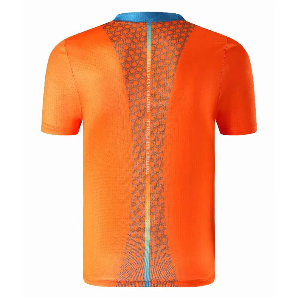 Quick Dry Men Women Print Tennis Shirt Summer Short Sleeve Leisure T-shirt Print Couple Table Tennis Badminton Uniform Tops