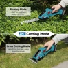 2 IN 1 Cordless Electric Hedge Trimmer Rechargeable Handheld Household Shrub Weeding Pruning Mower Garden Tools 2