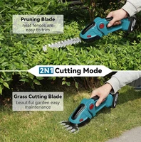 2 IN 1 Cordless Electric Hedge Trimmer Rechargeable Handheld Household Shrub Weeding Pruning Mower Garden Tools 2