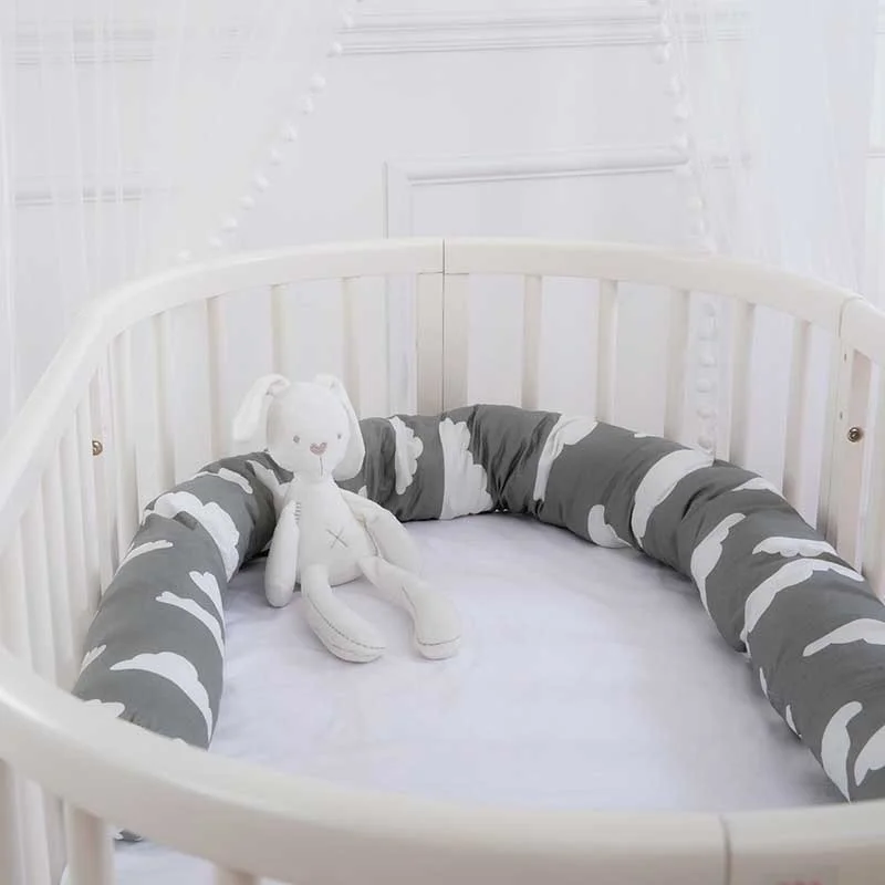 Baby Bed Crib Bumpers Cotton Printed Newborn Cot Bumper Pads