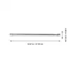 Wardrobe Rail Extendable Clothing Rail 48-80CM Stainless Steel Clothes Rod with End Sockets Screws Adjustable Closet Rail Pole 6