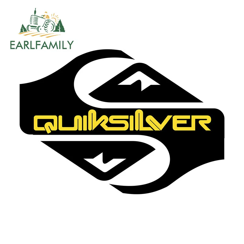 EARLFAMILY 13cm x 9.2cm for Quicksilver Car Accessories Stickers Camper