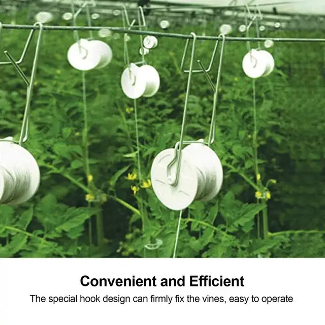 6 Pcs Kerti Gazdaságok Paradicsomhorgok Rácsos Hengerek Zöldségültetvények Támogatás A Paradicsom Növényi Üvegházhatású Kertészeti Szerszámhoz - Image 2