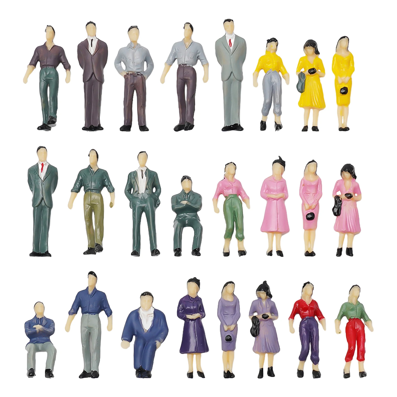 

Brand New Parts Suitable Supply Model People Passanger Figures DIY Gift Decortaion Standing Train Accessory Plastic
