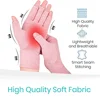 Arthritis Gloves - Men&Women Fingerless Compression Wrap for Hand Pain&Osteoarthritis - for Arthritic Joint Symptom Relief 2