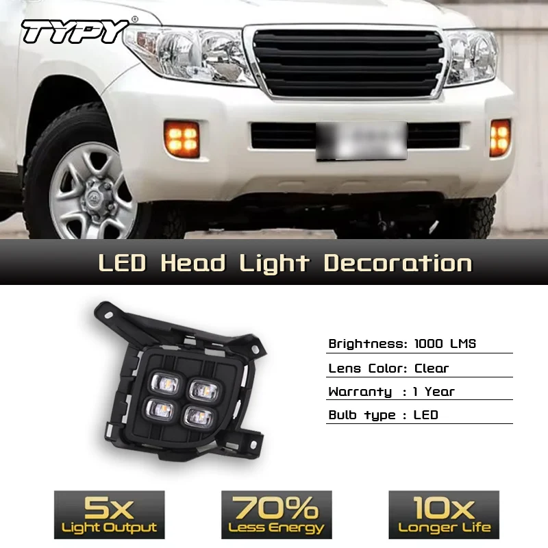 適用: トヨタ ランドクルーザー FJ200 2012-2014 LED DRL 高光度 ガイド フォグ ランプ デイタイムランニングライト AL-HH-0488 AL 適用: トヨタ ランドクルーザー FJ200 2012-2014 LED DRL 高光度