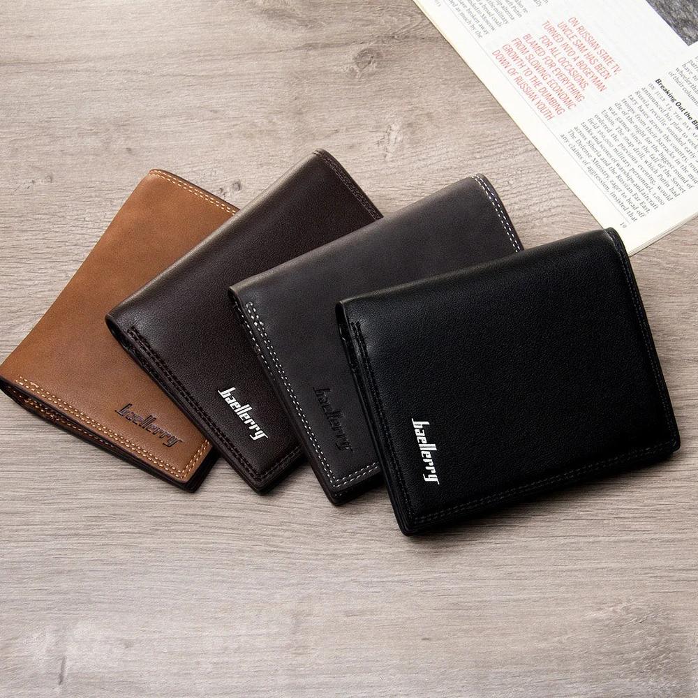 Baellerry Buttery Soft Slim Wallet for Men, Minimalist PU Leather Card Holder - Front Pocket RFID Blocking Cash Organizer