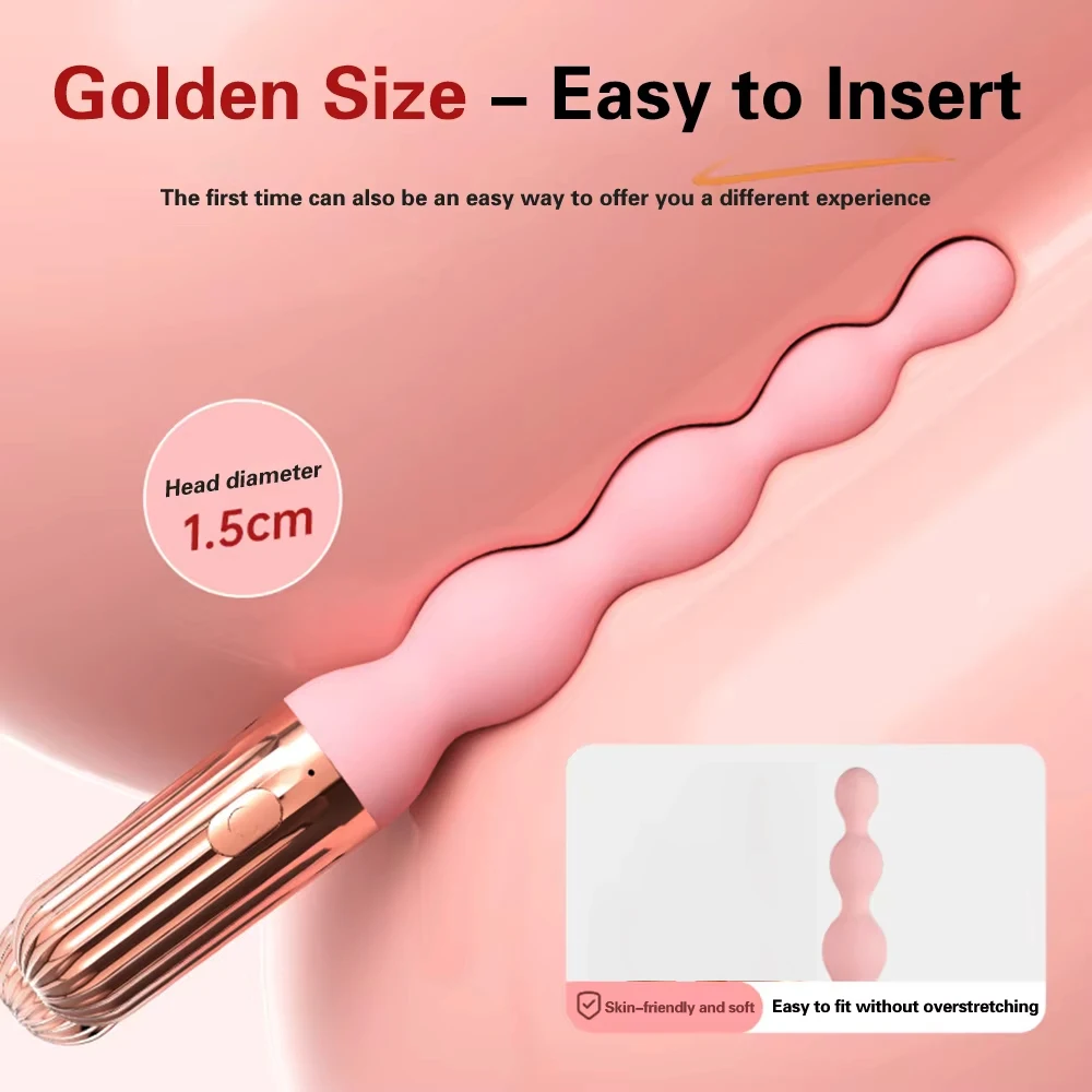 Anal Bead Vibrator For Women Vagina Clitoris Stimulator Vibrating Butt Plugs Male Prostate Massager Anus Sex Toy Couple Sex Toy