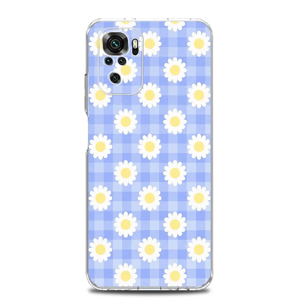 Daisy Graphic Printed Clear TPU Phone Case Cover