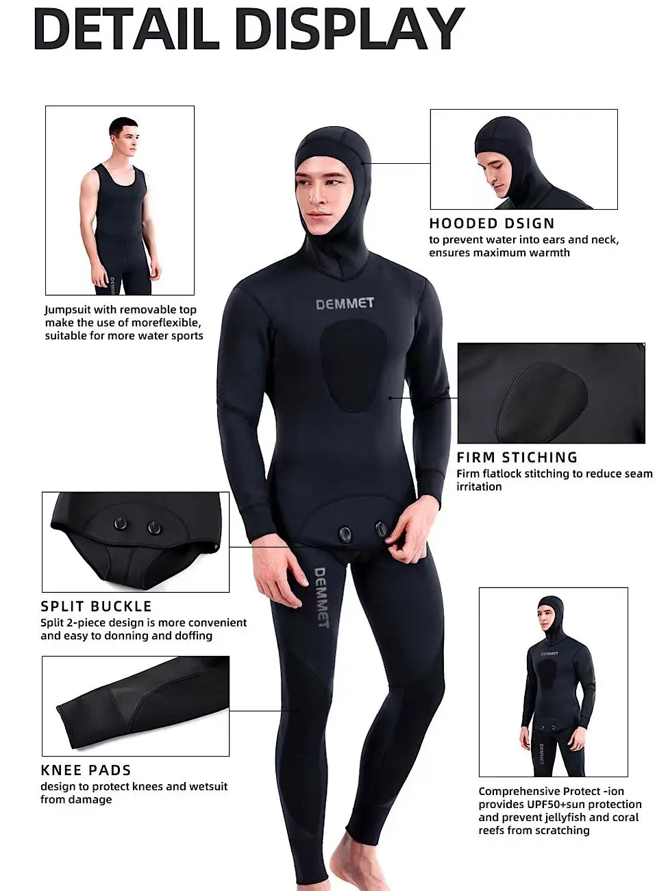 Camouflage Neoprene Wetsuit 3mm 5