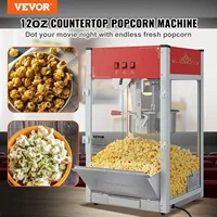 Commercial Popcorn Machine, 12 Oz Kettle, 1440 W Countertop Popcorn Maker for 80 Cups per Batch, Theater Style Popper with 2