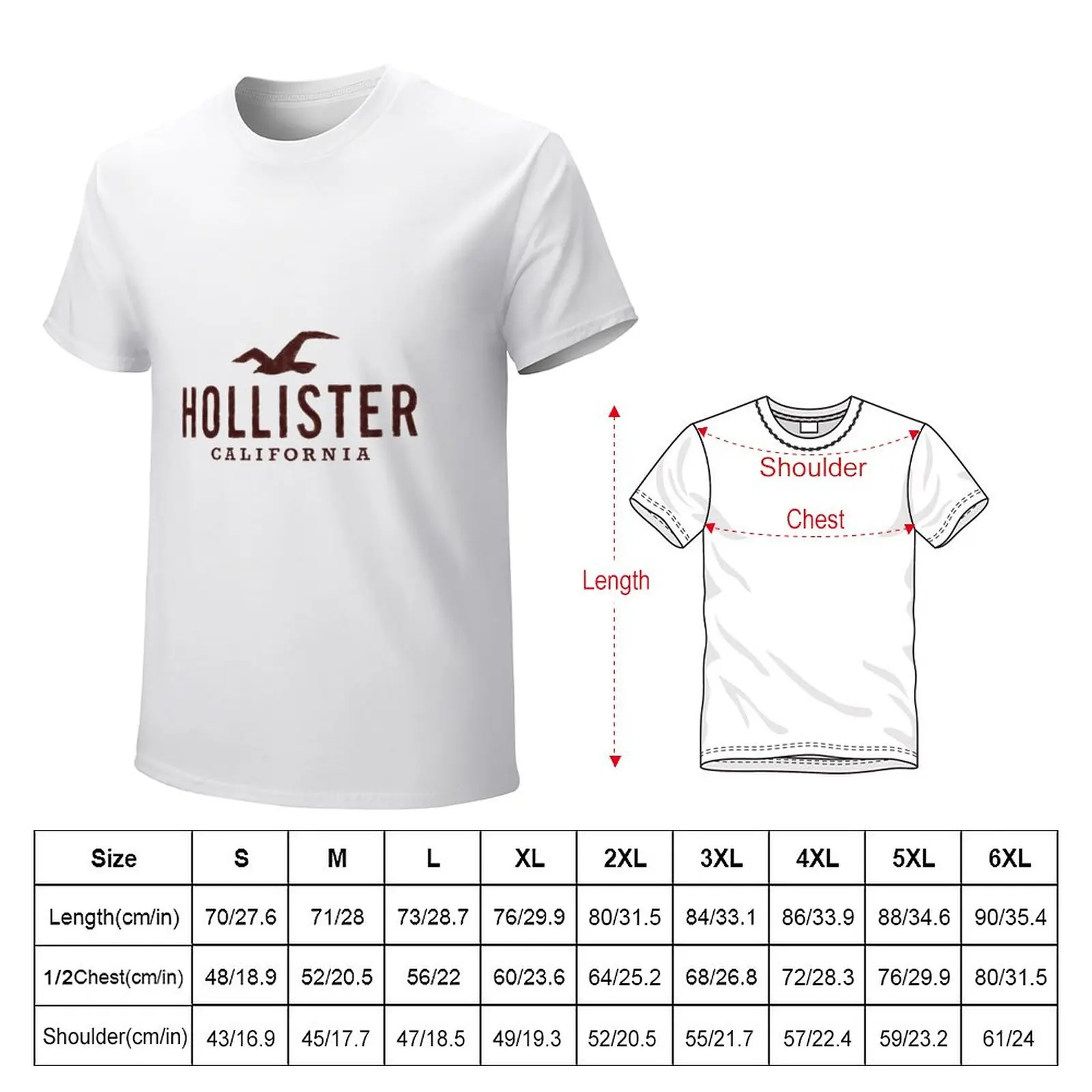 Hollister California T-Shirt animal print shirt for boys t-shirts man mens  T-Shirts funny