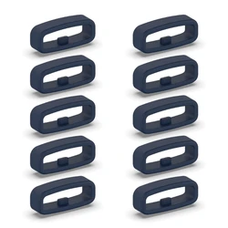 Pack of 10 Durable Watch Band Fastener Loops - Universal Strap Retainers - 20MM (Blue)