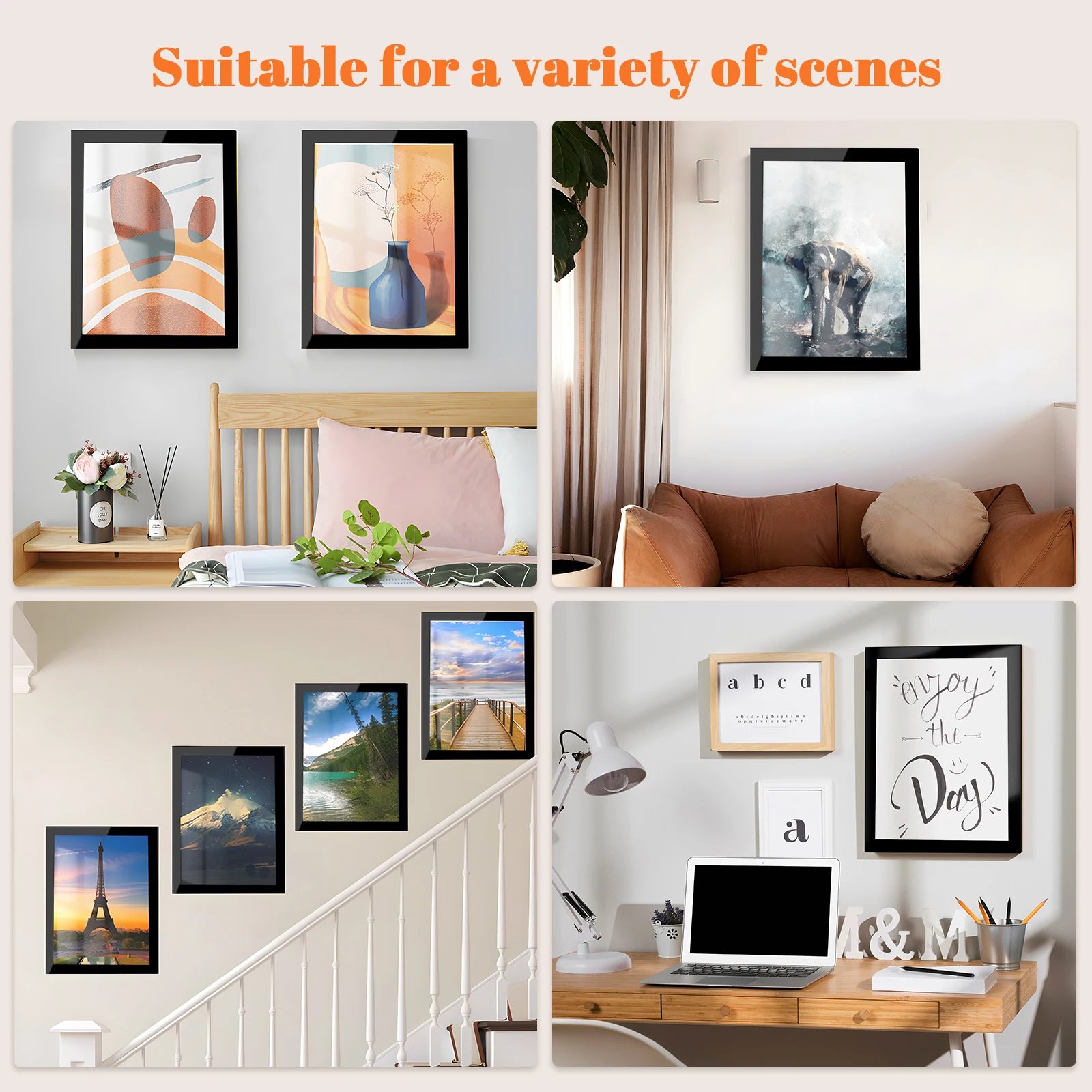 Dubbulon 2 Paquets Peinture En Diamant, Cadre Magnétique Cadres D'art