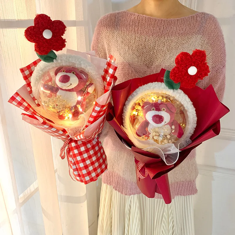 

Miniso Kawaii Kuromi Melody Корица собака плюшевая кукла букет цветов аниме мультфильм девушка творческий подарок на день Святого Валентина игрушка