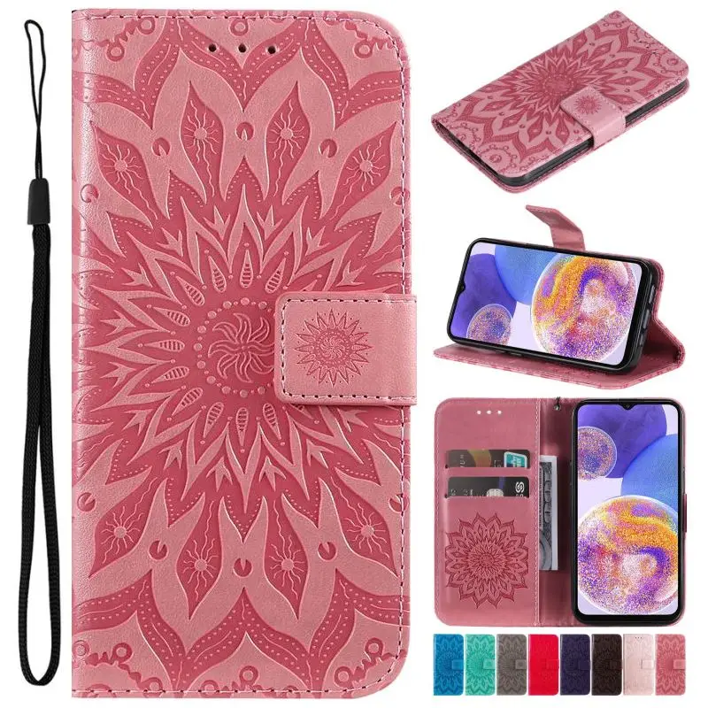 Étui à rabat tournesol 3D pour OnePlus One Plus 6 6T 7 8 8T 9 Pro Nord CE 2 N10 N100 N200 5G Lady Kids Wallet Card Pocket C_voghion.com
