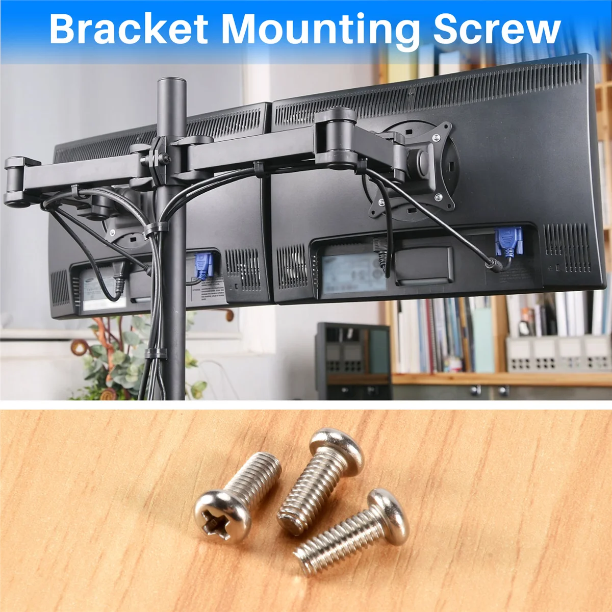 Set Di 4 Viti Di Montaggio VESA M4 Da 10 Mm, Per Supporti Tv O Monitor Pc Fino A 27 Pollici N 651391