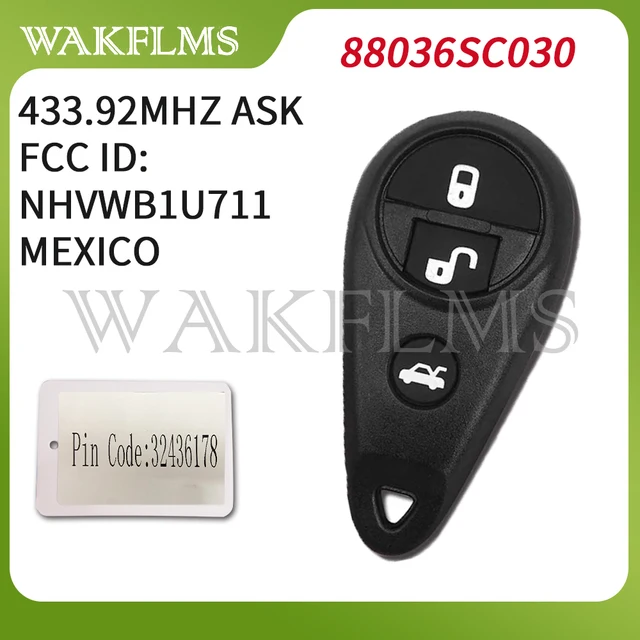 Subaru Remote Key Fob Remote Key Fob For Subaru Forester, Legacy
